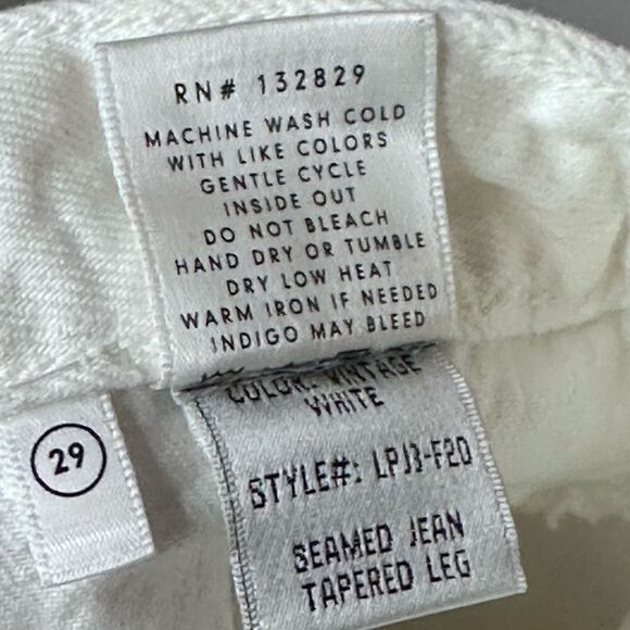 NWTs LPA x GRLFRND Marisol Jean in Vintage White Size 29 - Picture 8 of 11